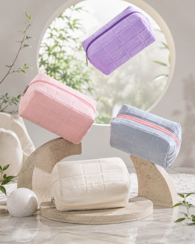 Velvet Decompression Pillow Cosmetic Bag