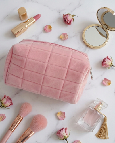 Velvet Decompression Pillow Cosmetic Bag