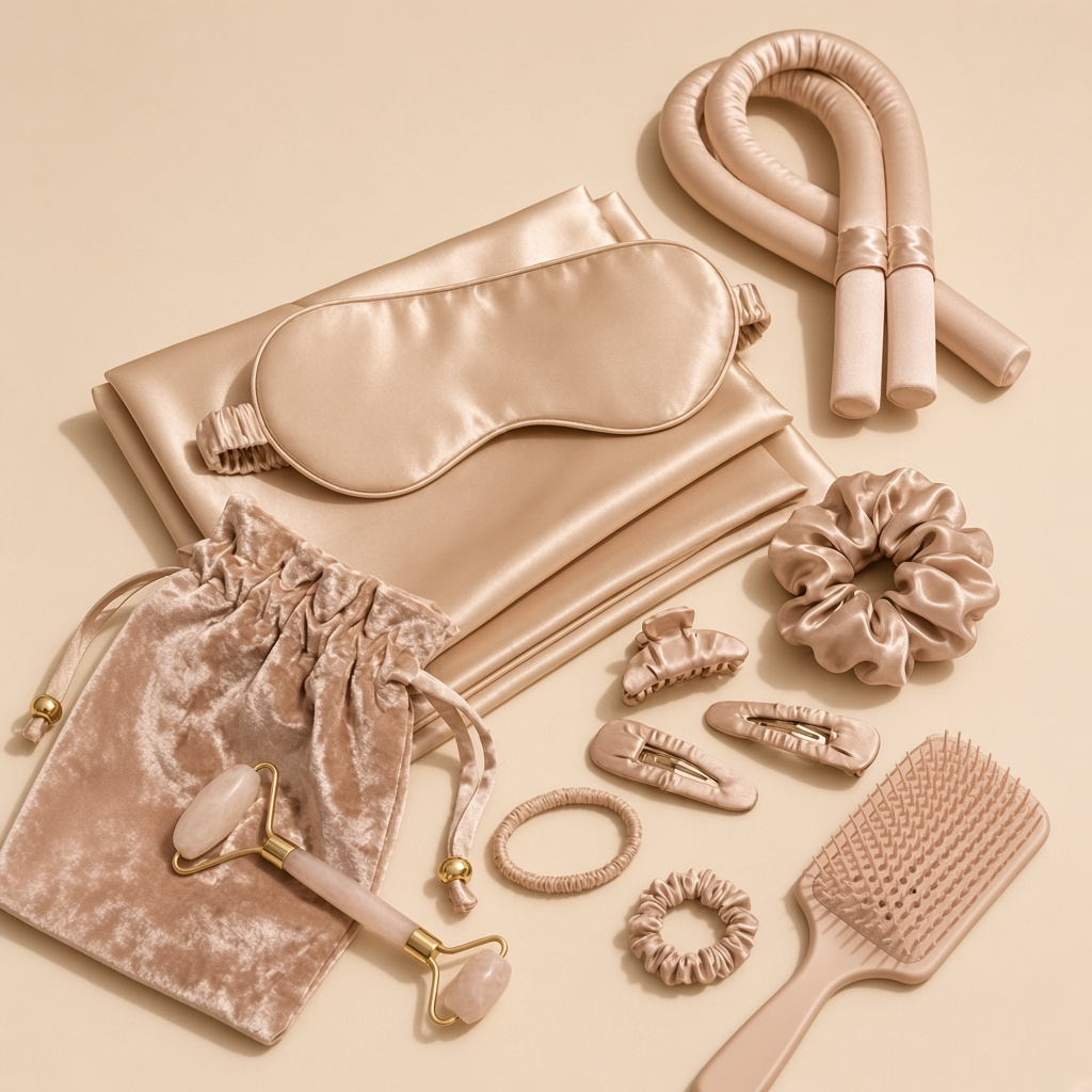13-Piece Luxury Sleep Set in Beige